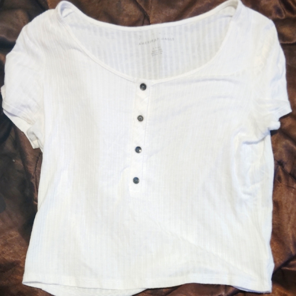 American Eagle Cream Halter top